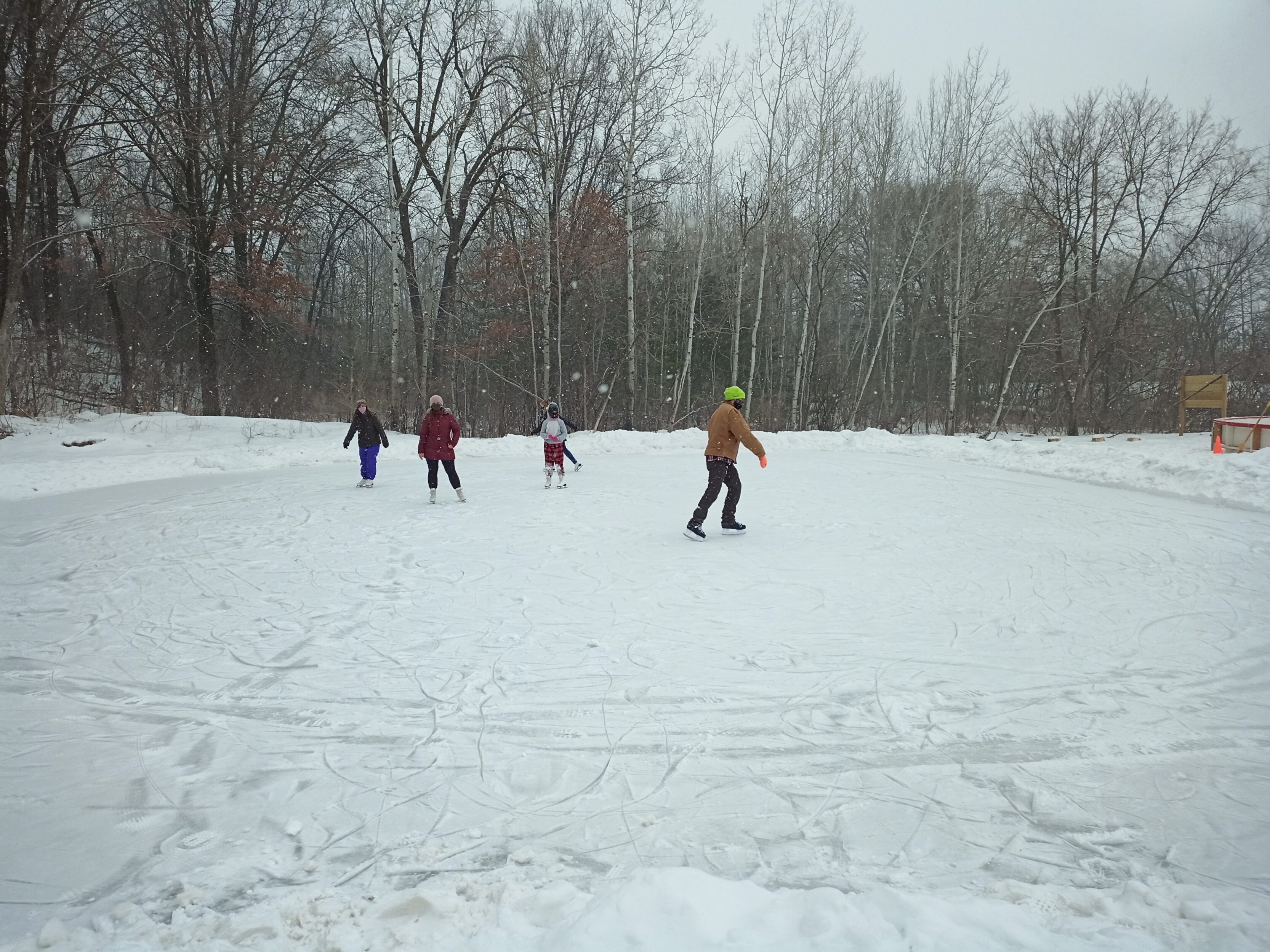 Skating and Sledding