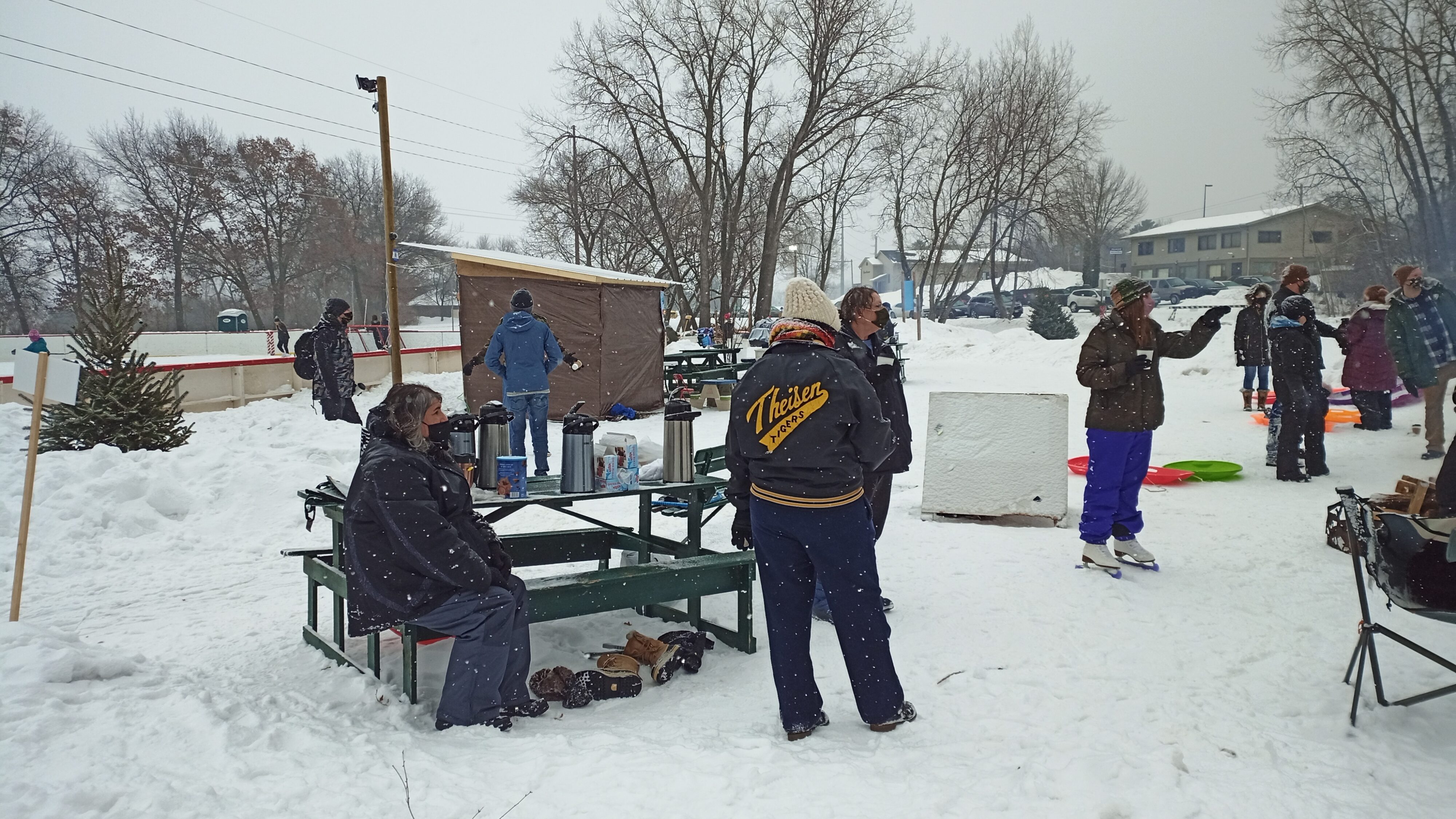 Skating and Sledding